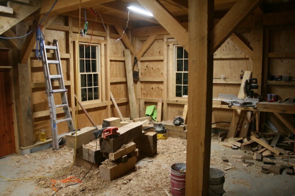 Broken-Back-Saltbox-36×36-in-PA-415J-Under-Construction-Interior