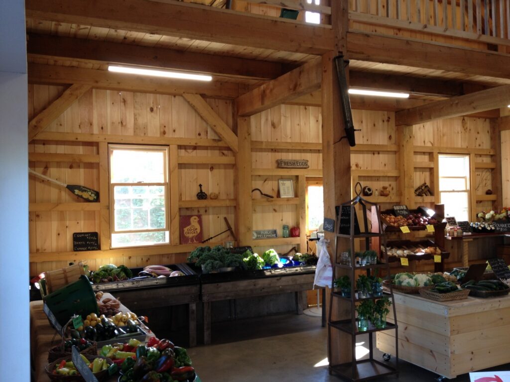 Carriage-House-Saltbox-40×40-in-CT-504B-Farm-Stand-Agricultural-Farm-Interior