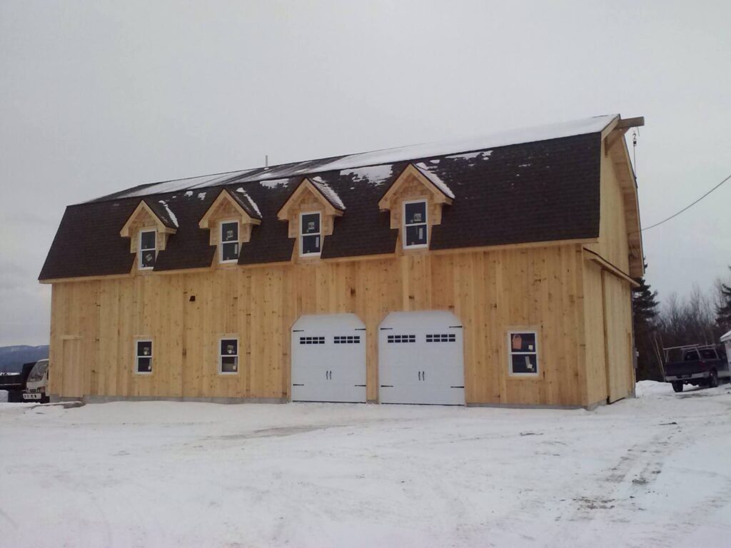 Gambrel-32×64-in-NH-204C-Home-Garage-Under-Construction