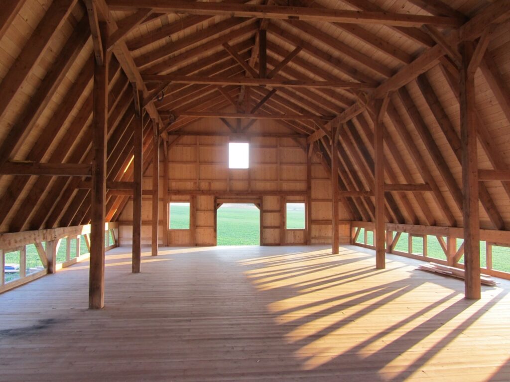 Gambrel-38×56-in-MT-Loft-205H-Loft-Interior-Under-Construction-Agricultural-Farm