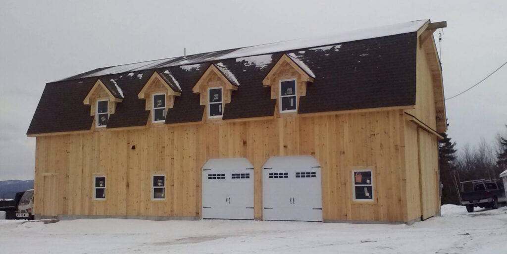 Gambrel Home-Garage-Under-Construction